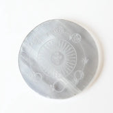 Selenite Solar System Energy Charging Plate - Round