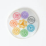 Selenite Chakra Charging Plate – Round