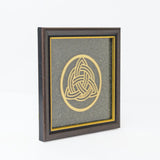 Celtic Trinity Knot Pyrite Frame