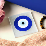 Selenite Evil Eye Protection Charging Plate - Square