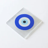 Selenite Evil Eye Protection Charging Plate - Square