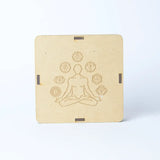 Selenite 7 Chakra Charging Plate - Round