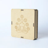 Selenite 7 Chakra Charging Plate - Square