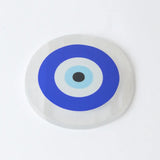 Selenite Evil Eye Protection Charging Plate - Round