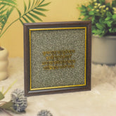 Krishna Mantra Pyrite Frame
