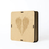 Selenite Angel Wings Charging Plate - Round