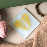 Selenite Angel Wings Charging Plate – Square