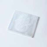 Selenite Hamsa Hand Charging Plate – Square