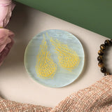 Selenite Angel Wings Charging Plate - Round