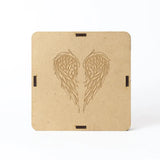 Selenite Angel Wings Charging Plate – Square