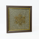 Shri Chakra Raw Pyrite Frame