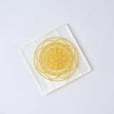 Selenite Lotus Flower Charging Plate - Square