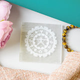 Selenite Zodiac Charging Plate – Square