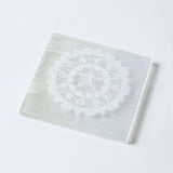 Selenite Zodiac Charging Plate – Square