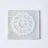 Selenite Zodiac Charging Plate – Square