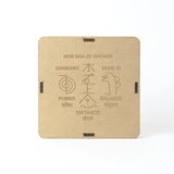 Selenite Reiki Symbols Charging Plate - Round