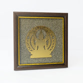 Buddha Dharma Chakra Pyrite Frame