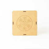 Selenite Abundance Energy Grid Plate – Round