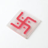 Selenite Om Swastik Energy Charging Plate - Square