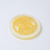 Selenite Triple Moon Charging Plate - Round