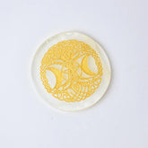 Selenite Triple Moon Charging Plate - Round