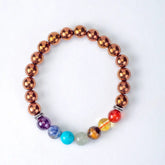 Copper pyrite hamatite with 7 chakra