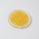 Selenite Merkaba Charging Plate - Round