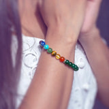 7 chakra with green jade