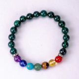 7 chakra with green jade