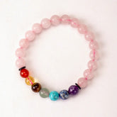 7 chakra with rose quartz