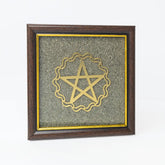 Maha Lakshmi Yantra Pyrite Frame