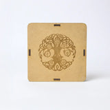 Selenite Tree of Life Chakra Charging Plate - Square