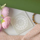 Selenite Zodiac & Sun Charging Plate - Square