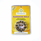 Rudrax Mala Black Gold Plated