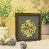Pyrite OM Golden Flower of Life