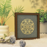 Pyrite Shri Yantra Engraved