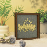 Seven Running Horses with Sun