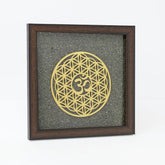 Pyrite OM Golden Flower of Life