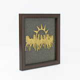 Seven Running Horses with Sun