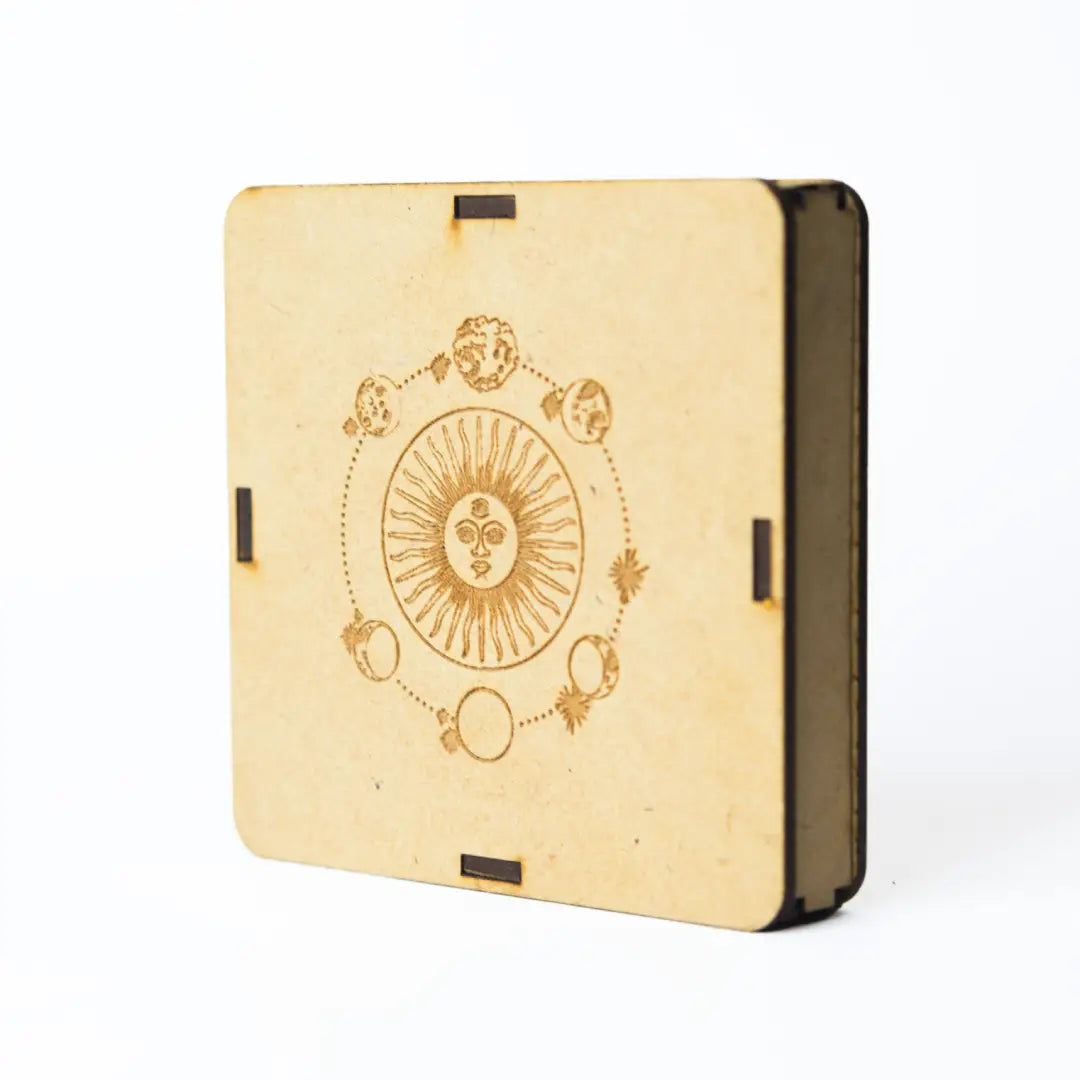 Selenite Solar System Energy Charging Plate - Round