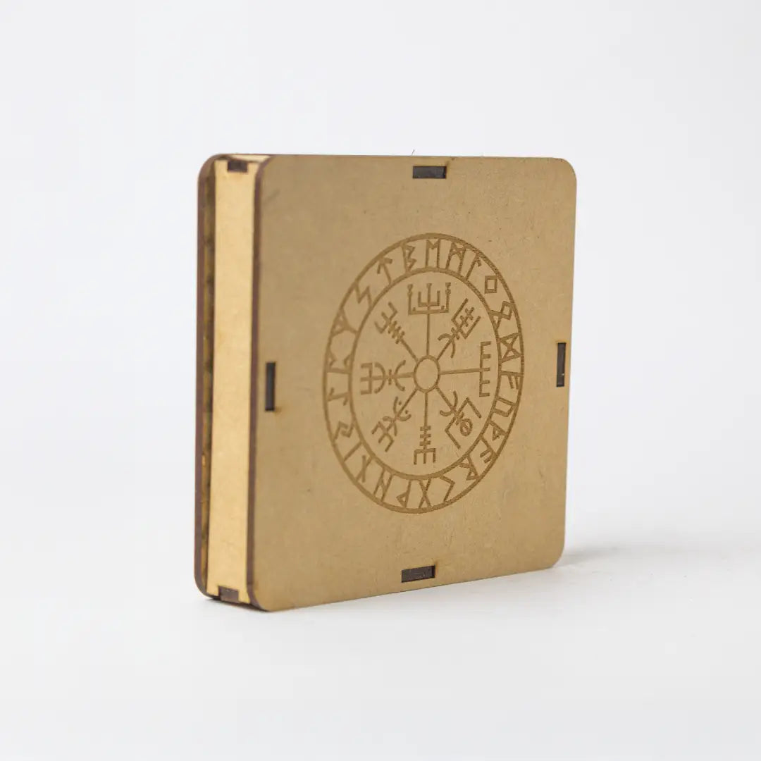 Selenite Viking Vegvisir Protection Charging Plate - Round