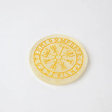Selenite Viking Vegvisir Protection Charging Plate - Round