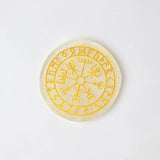 Selenite Viking Vegvisir Protection Charging Plate - Round