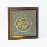 Celtic Trinity Knot Pyrite Frame