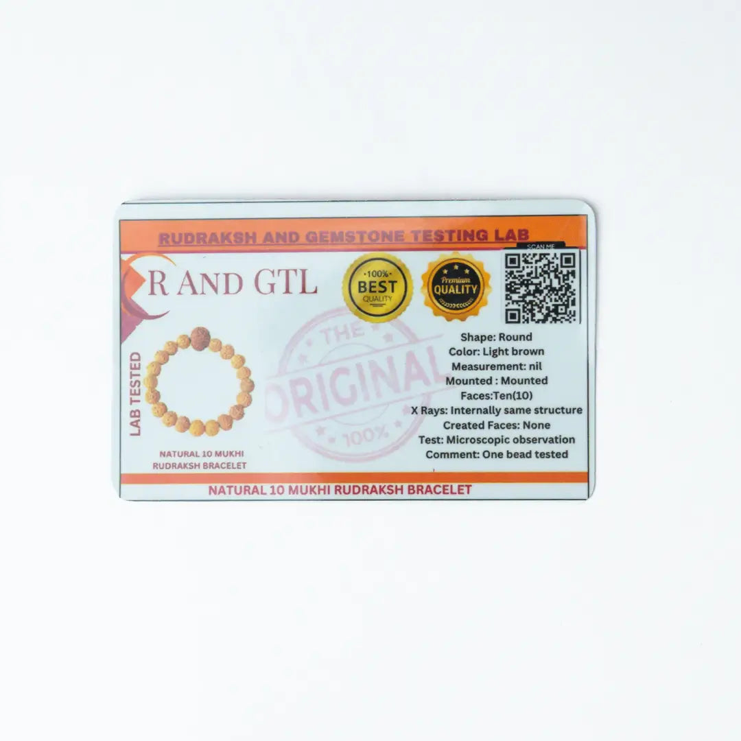 10 Mukhi Rudrax Bracelet