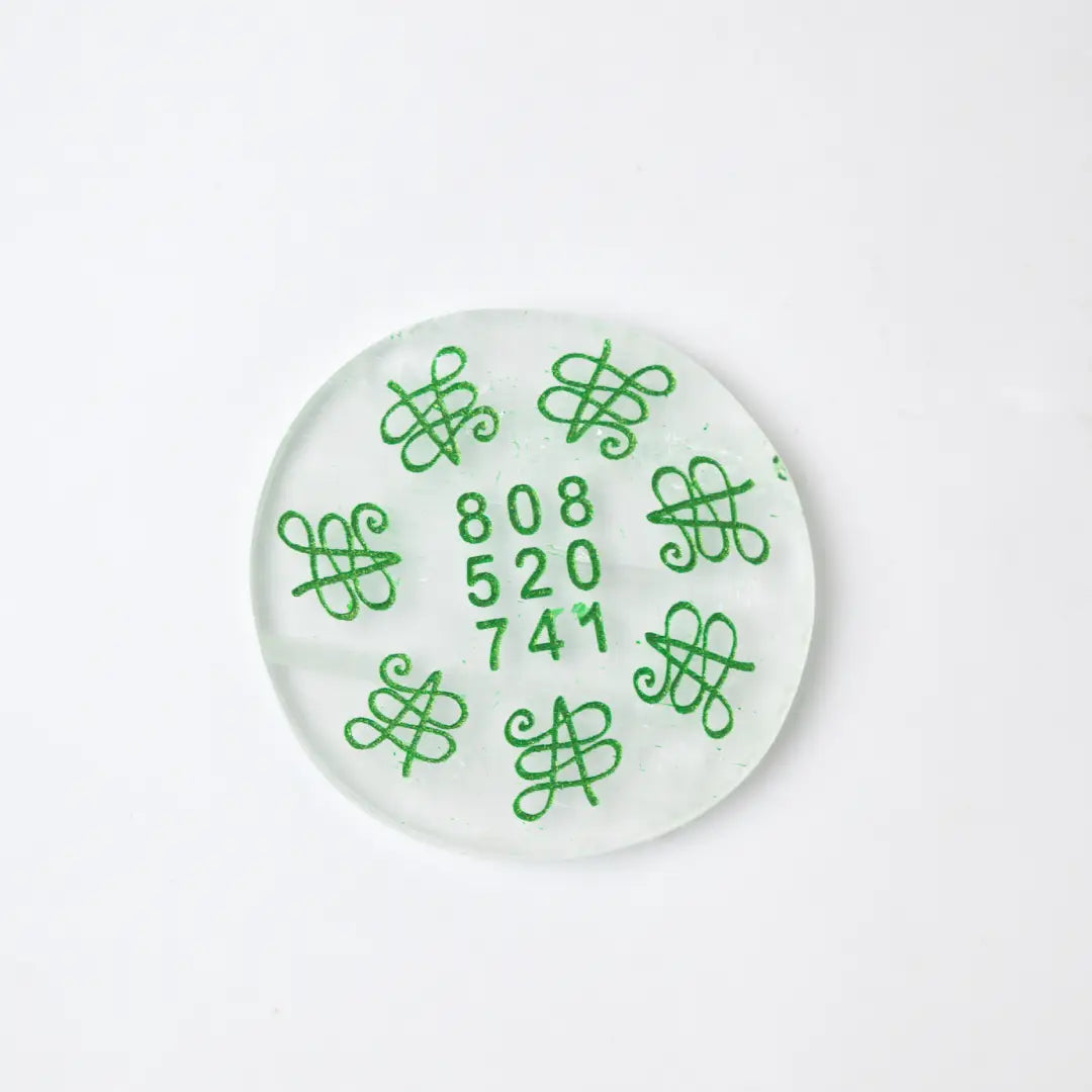 Selenite Abundance Energy Grid Plate – Round