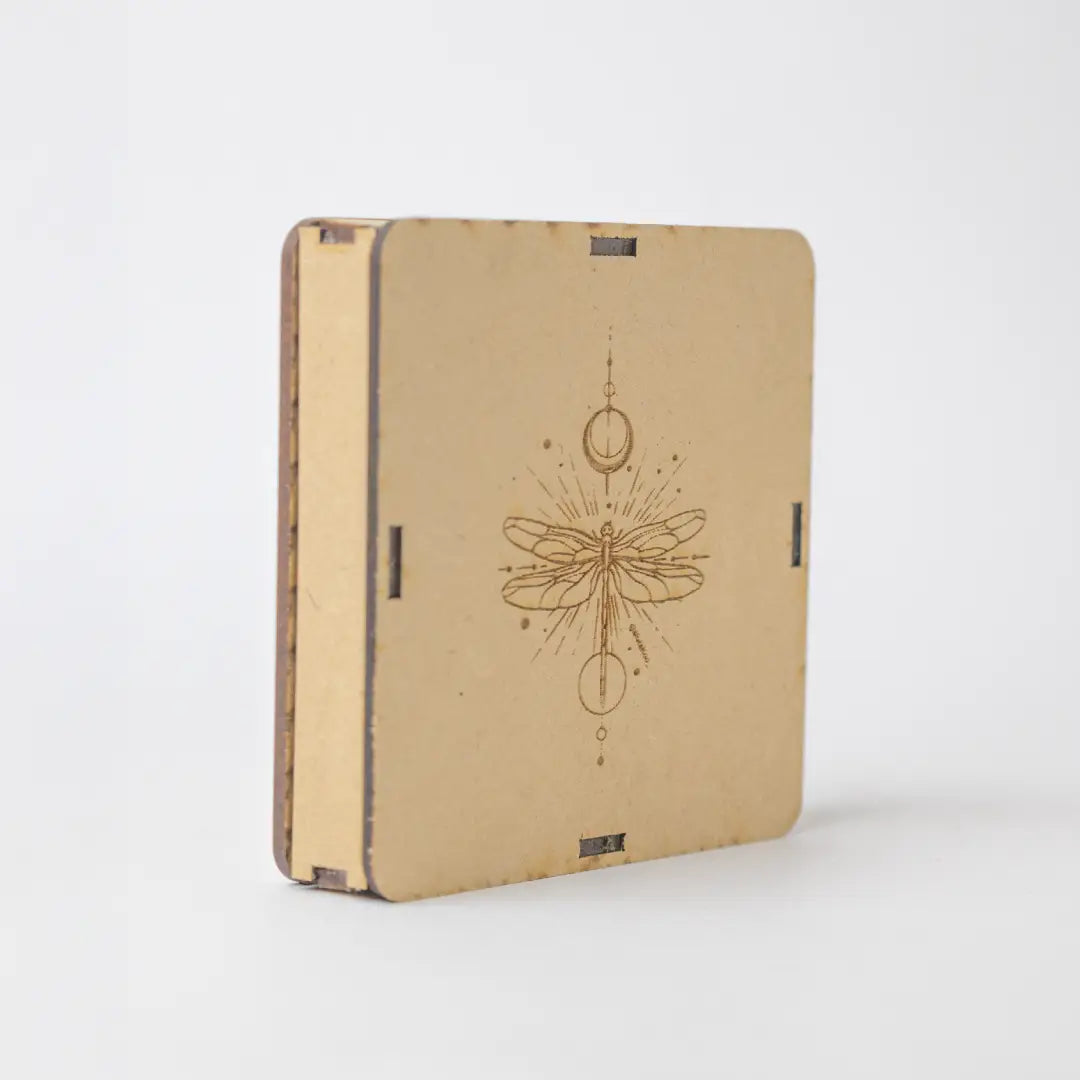 Selenite Dragonfly Spirit Charging Plate - Round