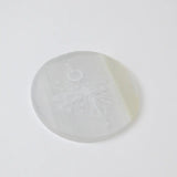 Selenite Dragonfly Spirit Charging Plate - Round