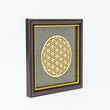 Flower of Life Pyrite Frame