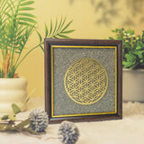 Flower of Life Pyrite Frame